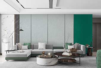 聊城轻奢风格-客厅