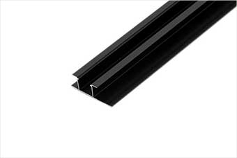 聊城航空纤维墙咔铝合金带灯中条（哑黑氧化）