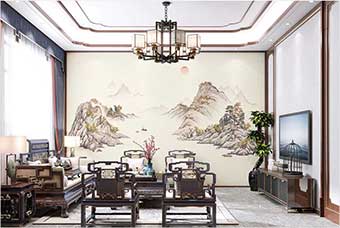 聊城森佰汇航空纤维墙咔(巴山蜀水)