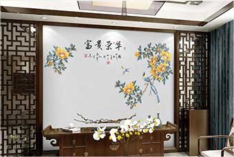 聊城森佰汇航空纤维墙咔(富贵荣华)