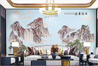 聊城森佰汇航空纤维墙咔（鸿运当头）